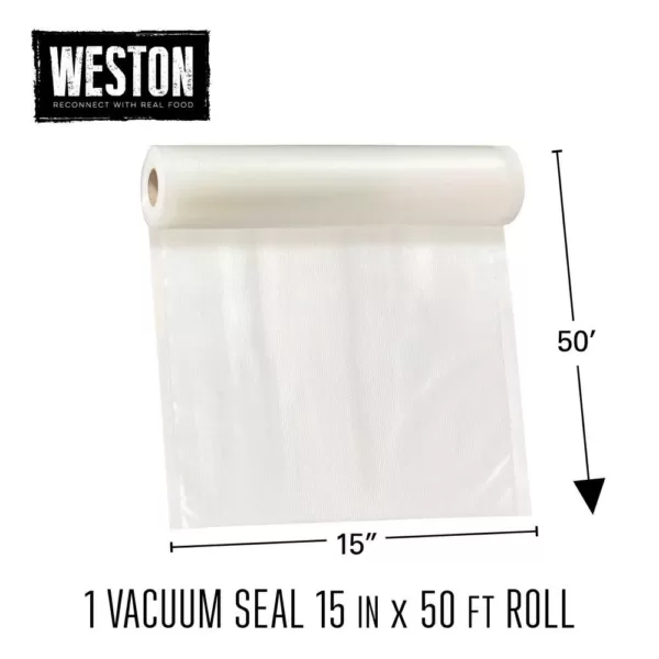 Weston 15 in. x 50 ft. Vacuum Sealer Bags Roll