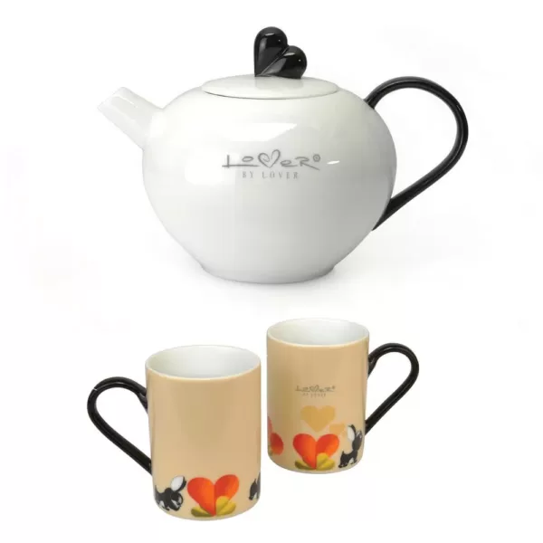 BergHOFF Lover by Lover 3-Piece 5.2-Cups Porcelain Coffee Set