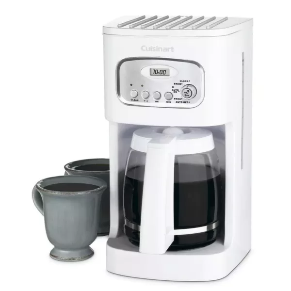Cuisinart 12-Cup White Drip Coffee Maker with Carafe