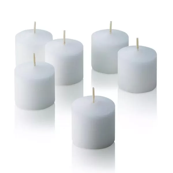 Light In The Dark 10 Hour White Unscented Votive Candle (Set of 72)