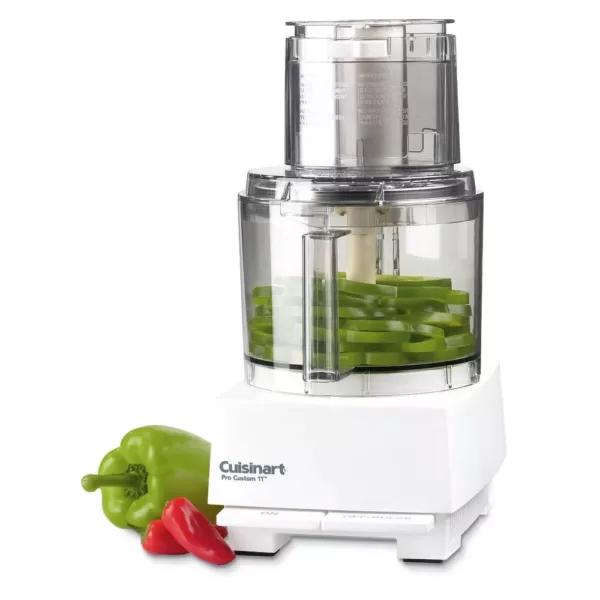 Cuisinart PRO Custom 11-Cup 2-Speed Classic White Food Processor with Pulse Control