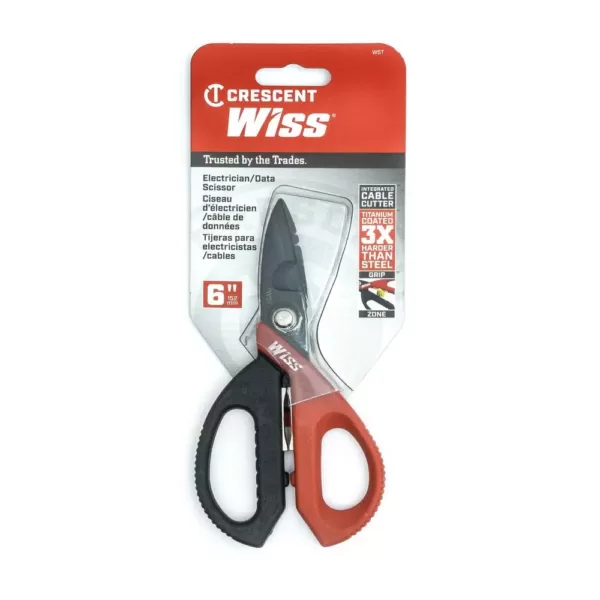 Wiss 6-3/8 in. Electrician/Data Scissor