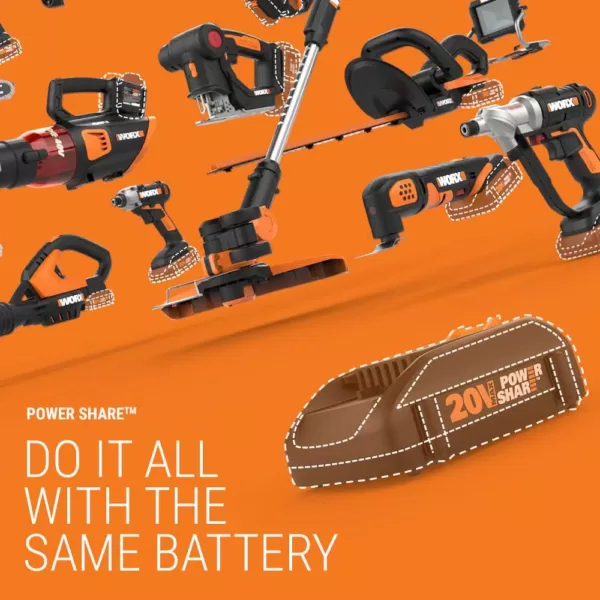 Worx MakerX 20-Volt Air Brush Rotary Tool Attachment (Tool Only)
