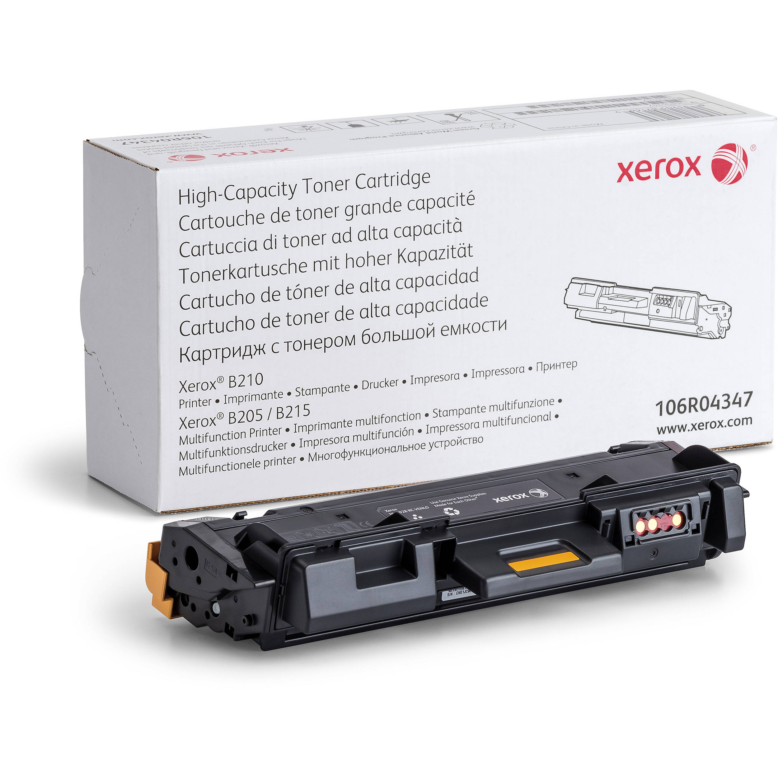 Xerox High-Capacity Black Toner Cartridge for B205/B210/B215 Laser Printers