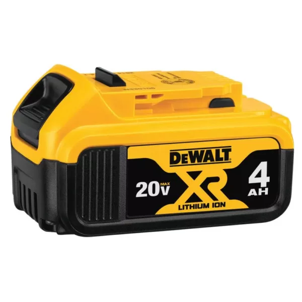 DEWALT 20-Volt 1/2 Gal. MAX Lithium-Ion Wet/Dry Portable Vacuum with Bonus 20-Volt MAX XR Li-Ion Premium Battery Pack 4.0 Ah