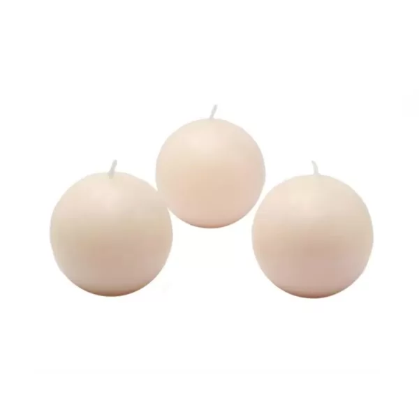 Zest Candle 2 in. Ivory Ball Candles (Box of 12)