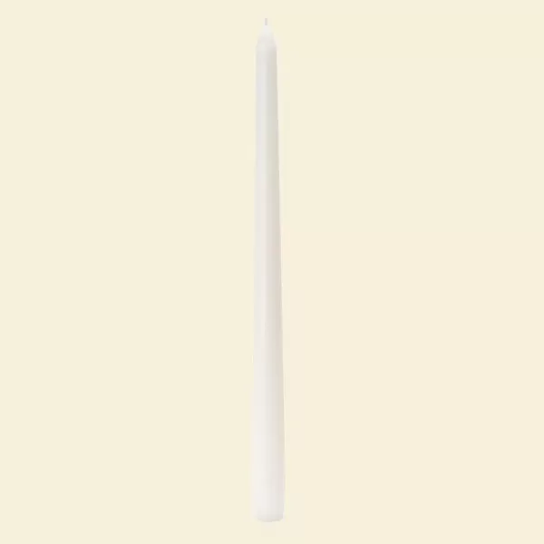 Zest Candle 12 in. White Taper Candles (12-Set)
