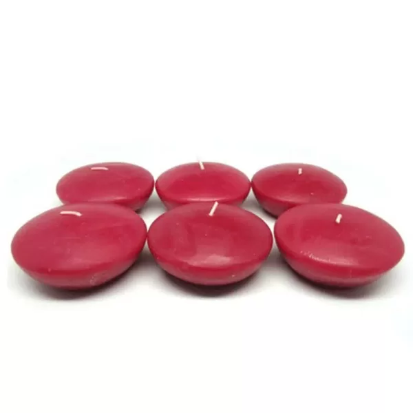 Zest Candle 3 in. Red Floating Candles (Box of 12)